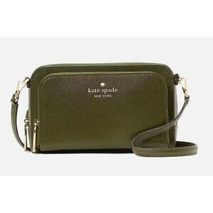 New Kate Spade Staci Dual Zip Around Crossbody Seaweed